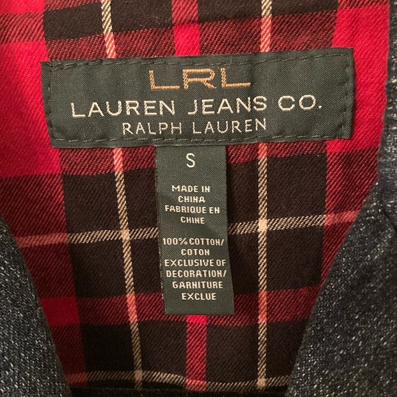 Lauren Jeans co. Ralph Lauren denim vest - Picture 2 of 11